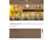 Tablet Screenshot of hotelgabrielparis.com